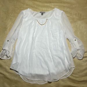 White, sheer blouse
